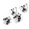 NOA [I4790] - Designer Earrings Duo 'Vahiné' Black White