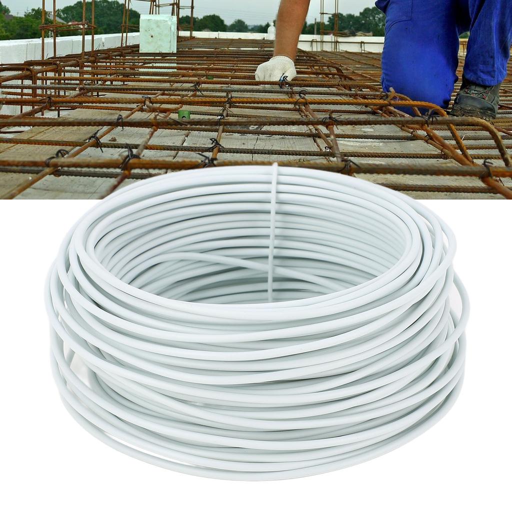 Galvanized Iron Binding Wire Metal Bendable for PVC Telecommunication Cable 1.5mmx20m Round Mouth