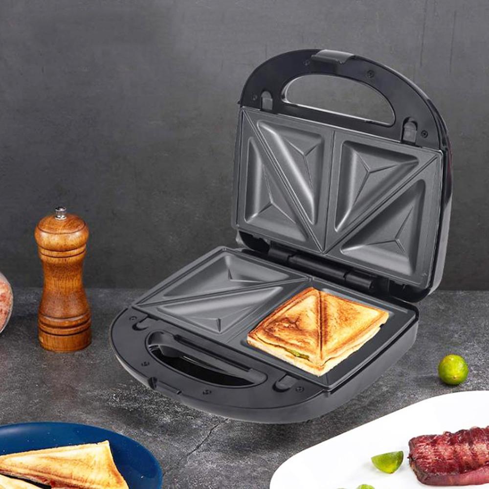 6-in-1 750W High Power Sandwich Machine Kitchen Double-Sided Baking Waffle Maker Multifunctional Breakfast Machine