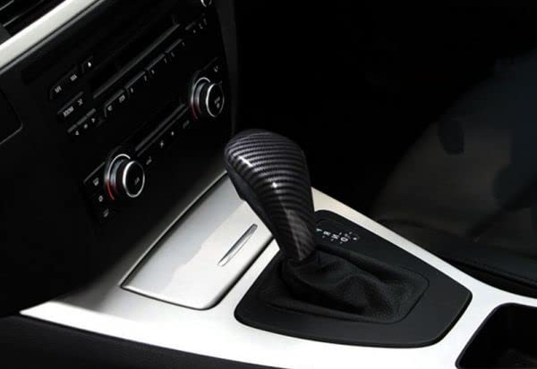 Shift Knob Decorative Frame Cover Accessories for BMW and E89 Carbon Fiber Lever/Shift E90, E92, E93, E60, Z4, (A-Type, Style)