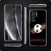 Land Fußball Marokko Fußball Handyhülle Für Samsung Galaxy S22 5G S20 Ultra S21 FE 5G S10E S9 S8 S10 Plus Note 20 Klare Hülle