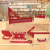 6/7/8pcs Aluminum Alloy Woodworking Marking Measuring Ruler Kit with Box, Precision & Layout Carpenter Ruler Wood Scribing Tools
