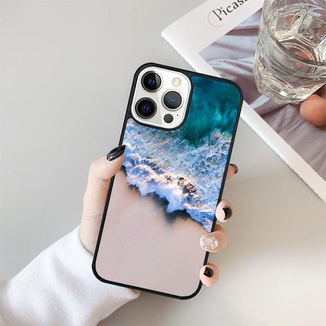 The waves Ocean water Coque Shell For iPhone 17 Air 15 16 14 13 12 Pro Max 11 Pro Max Plus Phone Case Cover