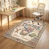 Sweet Treats Theme Soft Crystal Velvet Rug Custom Name & Text Print Non Slip Floor Rug for Bedroom Living Room