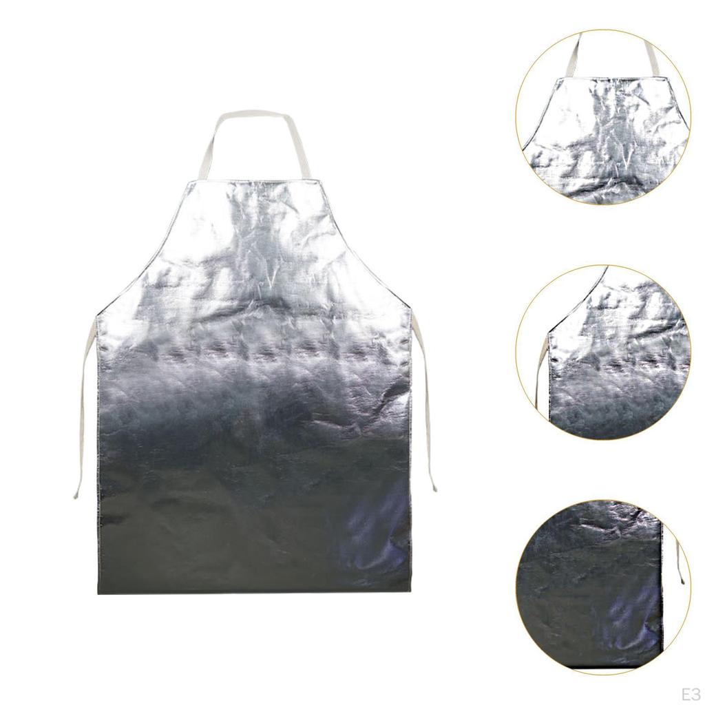 Aluminum Foil Apron Designed for Safety in Grilling and Welding Activities