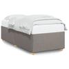 Bed Frame without Mattress Taupe 31.5 x78.7  (80x200 cm) Fabric