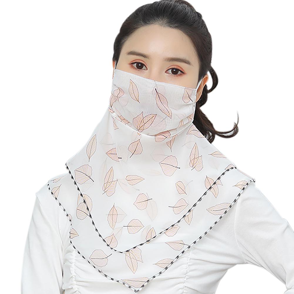 Women Girl Chiffon Face Scarf Mouth Cover Outdoor UV Protection Anti Shawl Veil