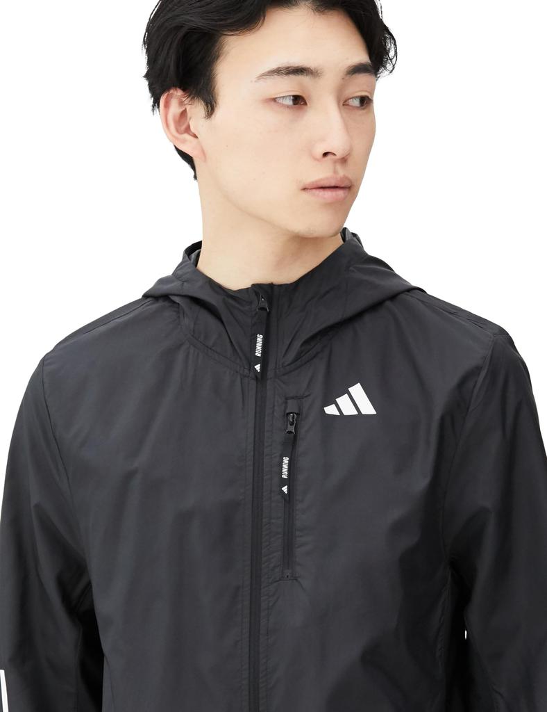 Adidas Own the Run Jacket IKM28 Black Three-Stripes Men's (IK4986) J/S