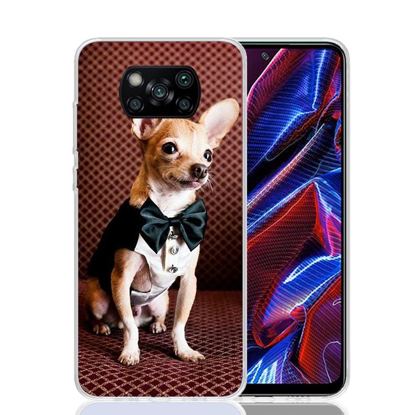 Chihuahua Puppy Teacup Dogs Case Phone Cover for Xiaomi Redmi Note 10 9 9S 8 8T 7 5 Pro Mi 12T 11T 10T 9T 12 11 Lite A3 A2 Trend