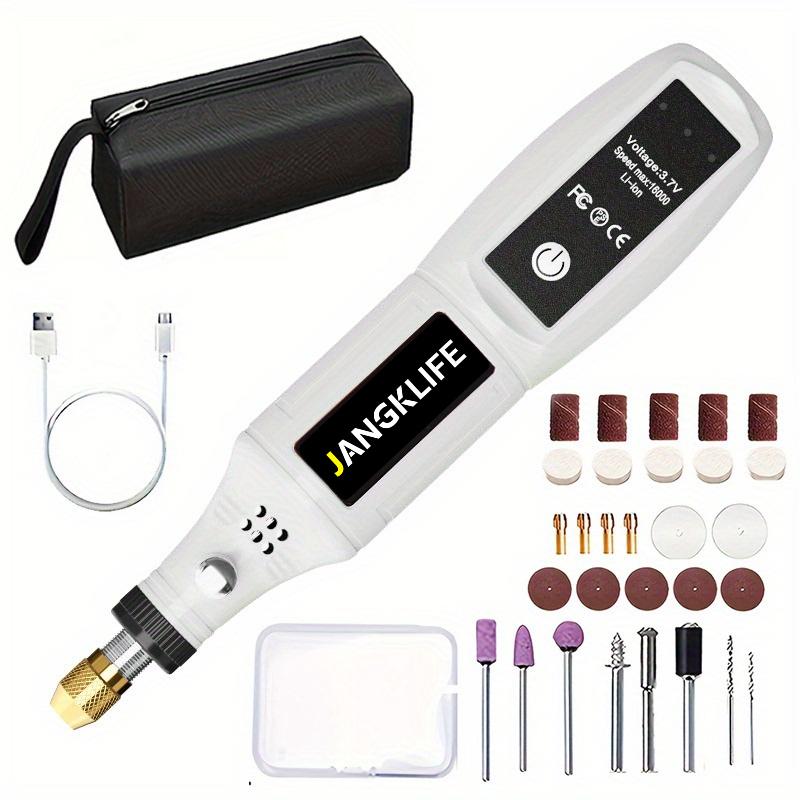 

Мини-аккумуляторные вращающиеся инструменты, набор шлифовальных станков с зарядкой через USB, беспроводная гравировальная ручка, набор инструментов для самостоятельной полировки, роторный вырез белый