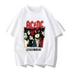 Brand New Design Street Punk Rock ACDC Band Fans Periphery Hip Hop Cotton Print Short Sleeve Men Women Loose Cotton T-shirt