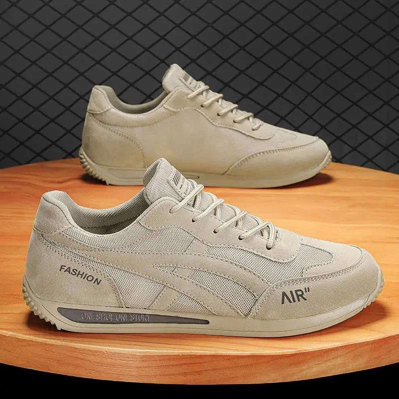 Men's shoes sports running board shoes net red one pedal beanbean soft bottom tide shoes driving  new spring