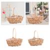 Storage Basket Wedding Flower Basket Rustic Empty Portable Flower Girl Basket for Camping Party Holiday