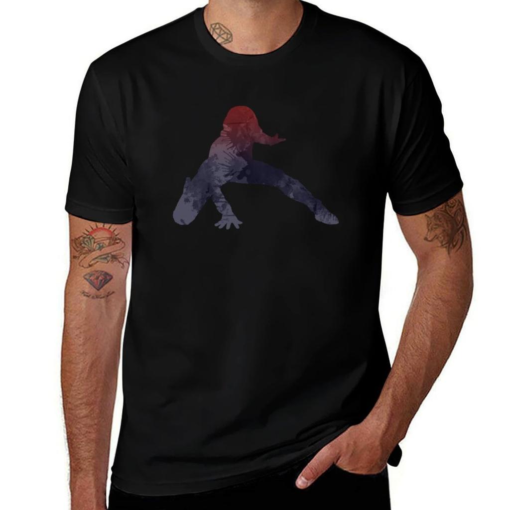 Hero Inspired Silhouette Tshirt Breathable Lightweight Summer Top Tshirt