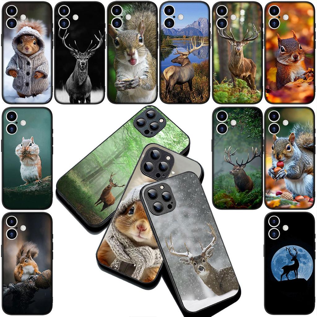 Sika deer Squirrel Silicone Cover for Motorola Moto G55 G45 G75 G85 G84 Edge 50 30 Fusion 40 NEO Ultra Pro Coque Phone Case
