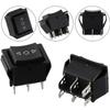 Mini Rocker Switch Black Double pole/throw For car motorcycle boat Accessories