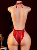 Sexy Bodysuit Open Crotch Underwear Backless Women Stocking Set Lingerie Teddy Bodysuit Erotic Porno Babydoll Lace Thong