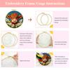 Hand Embroidery Kit with Cow Design - Cute Animal Set for Home Decor