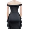 X6293 Fashion Women's Solid Color Sleeveless Ruffle Short Dress