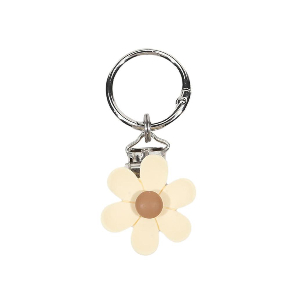 Bag Decoration Clip Colored Resin Simulated Sunflower Travel Hat Clip Women Girl Multifunctional Sunglasses Hanging Clip