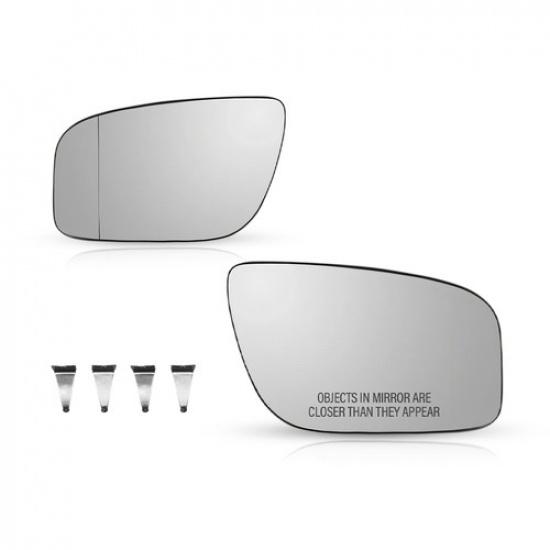 Mirror Glass Heated Replacement RH LH Side For 2007-2009 Mercedes-Benz E320 2X