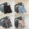 Nylon Tote Bag With Ruffle Design For Casual Daily Use