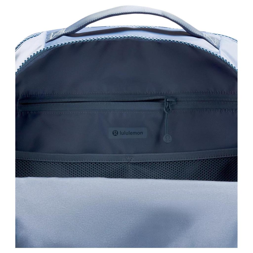 Lululemon Everyday 21L Side Pocket Design Adjustable Shoulder Straps Nylon Backpack Unisex Backpack Washed-Blue LU9CTTS-069122
