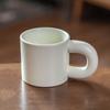 Creative Mug Thick Handle Ceramic Cup Breakfast Cup Sesame Glaze High Value Water Cup Home Office Coffee Cup