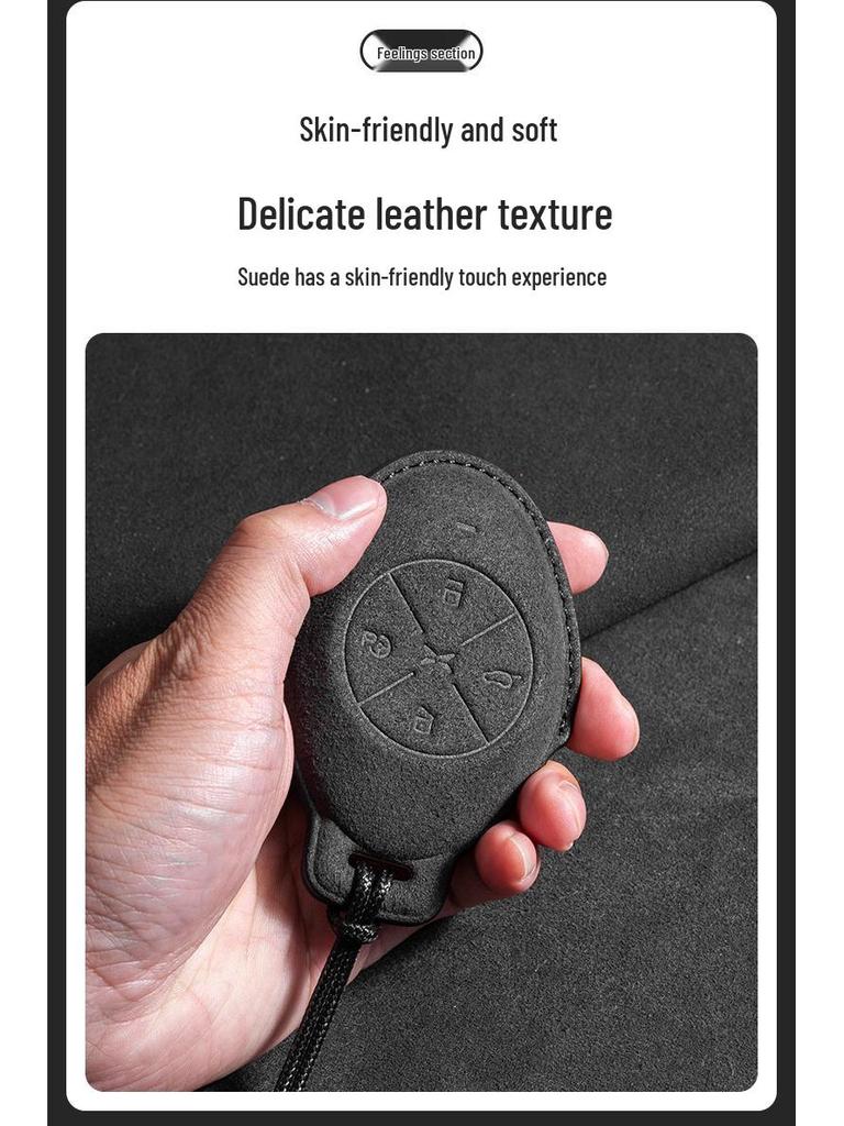 Xiaopeng P7 Key Case: Suede Protective Shell for P5, G3i, G9, P7i, G6 Models