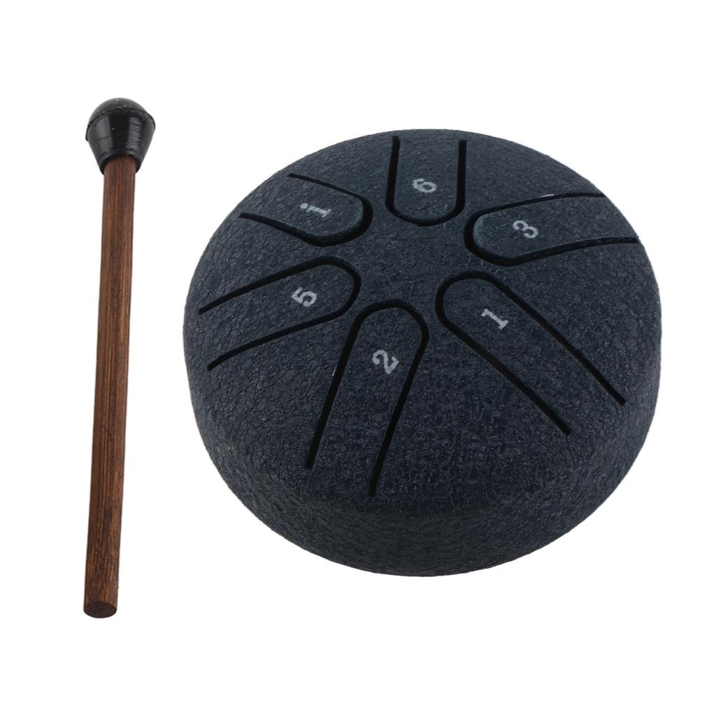 Handpan Drum Professional Mini 6 Note Worry Free Tongue Drum Percussion Instrument with Drumstick