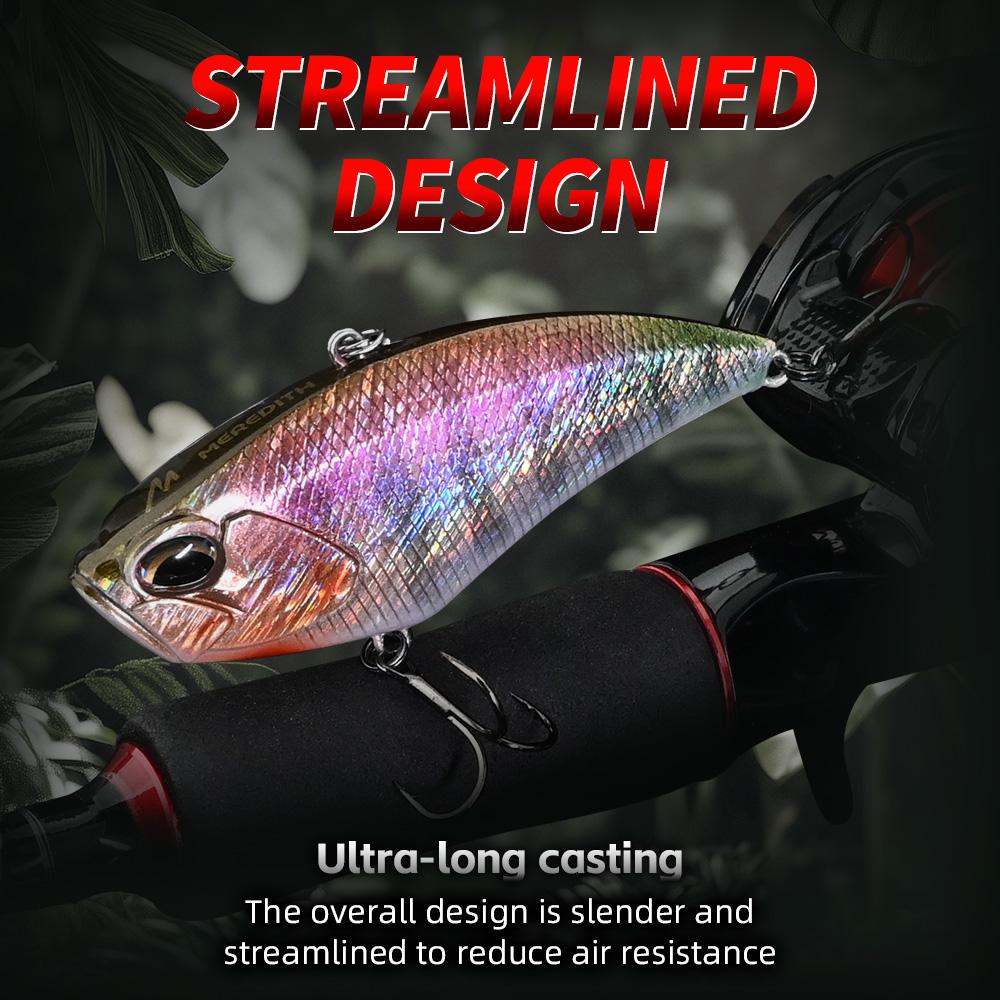 MEREDITH Apex Vibe F 85mm 24g Sinking Treble Hooks Pike Bass VIB01