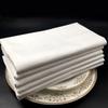 12 Stück BAUMWOLLE RESTAURANT TISCHTUCH LINEN WHITE 50x50cm PREMIUM HOTEL SERVIETTEN