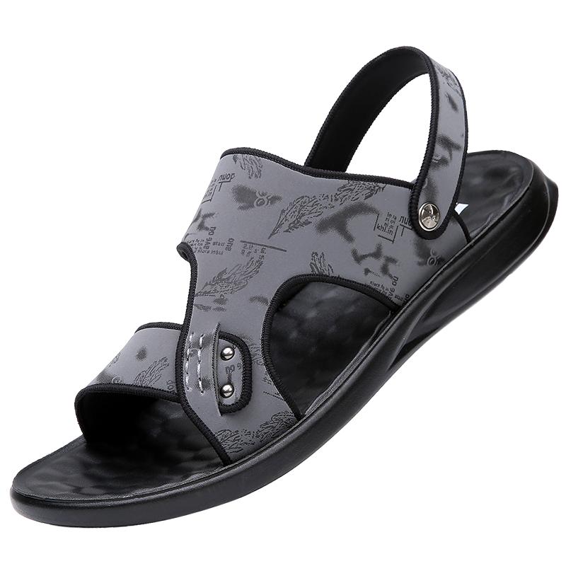 Vintage Classic Men's Sandals Comfortable Versatile Flat Shoes Beach Shoes Fashion Casual Shoes Indoor Outdoor Sandals Slippers