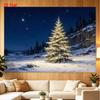 1Pc Winter Snowy Tapestry Wall Hanging, Decorative Fabric Poster for Bedroom, Living Room, Dorm & Home Decor