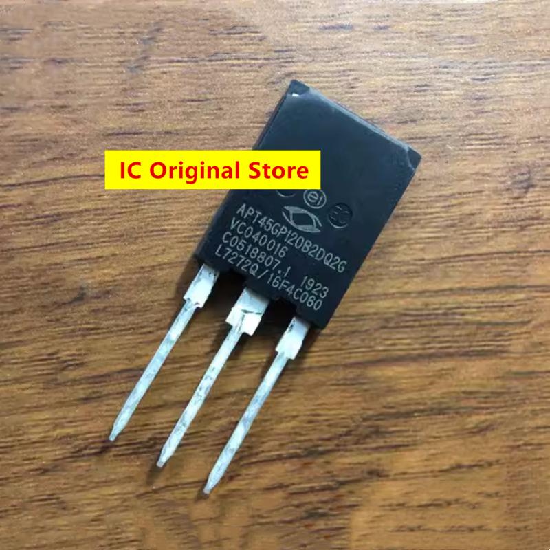

5pcs APT45GP120B2DQ2G New Original Spot TO-247 45GP120 Triode Electronic Components Into Three Feet APT45GP120 білий