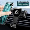 Air Outlet Gravity Phone Holder Car GPS Navigation Clamp Accessories For Citroen Celysee C6 C3 C5 C1 C2 Aircross Picasso Cactus