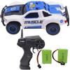 Blomiky 9 MPH High Speed Race RC Car 4WD 1:43 Scale 2.4G 4WD Electric Remote Control Car Vehicle D143 Blue White
