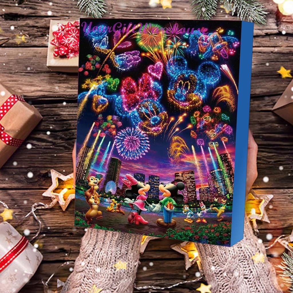 2023 Christmas Advent Calendar Gifts, DIY Bracelet Making Kit For For Kids Adult, 24-Days Christmas Countdown Calendar Jewelry Gifts