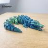 Party Favors for Children 3D Printed Crocodile Fidget Toy, Articulated Figurine, Realistic Flexible Collectible Wildlife Models Reptile Sensory