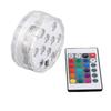 Submersible LED Lights IP68 Waterproof 10LEDs 16 Lighting Effects Battery Operated Spot Light with