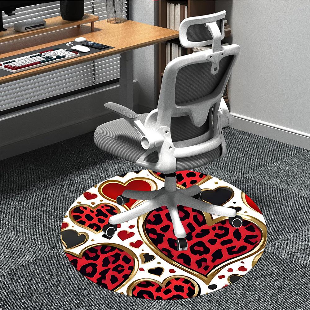 

1pc Heartbeat Carpet for Office, Non-slip, Soft and Durable Office Rug, Perfect for Office yy260128001 80cm by 80cm