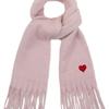 GRAVER [BAG&ACC] Heart Smile Embroidered Bold Muffler_Pink