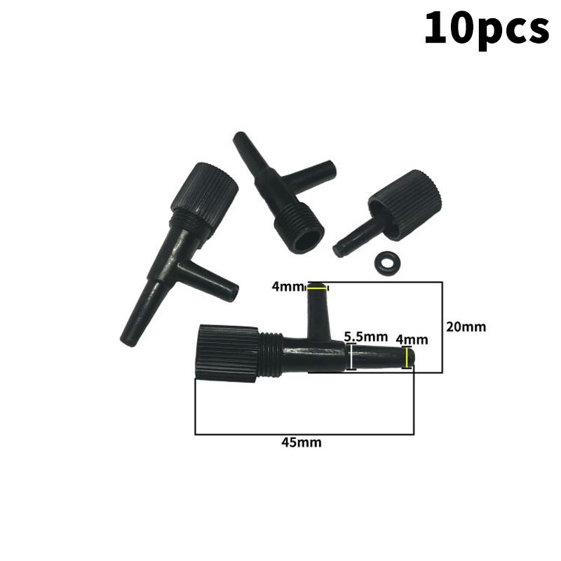 10Pcs 4Mm Aquarium Air Control Valve Tap Aquarium Fish Tank Air Pump Connector Control Valve Air Pipe Tube For Aquarium