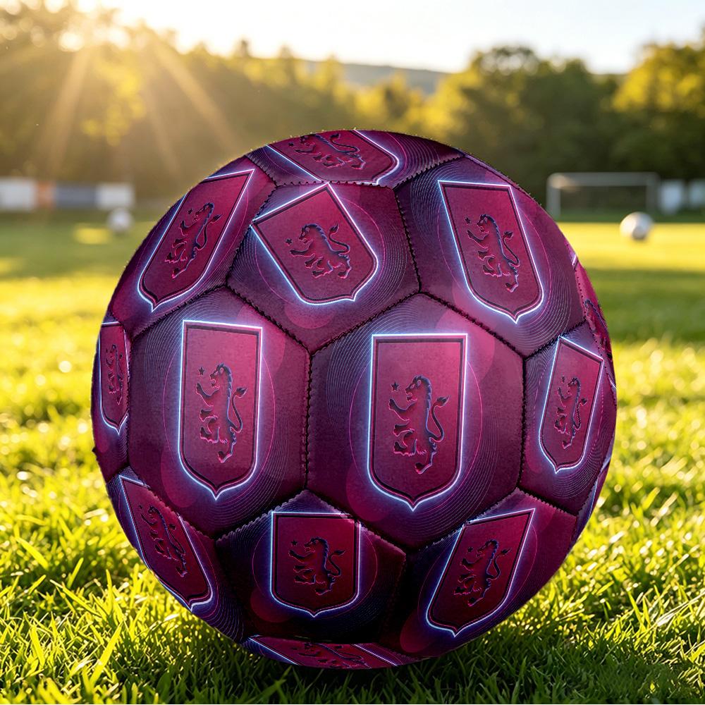 Aston Villa FootballPrinted Size 5 Soccer Ball, Anti Slip Adult Match Football Souvenir for Football Fans