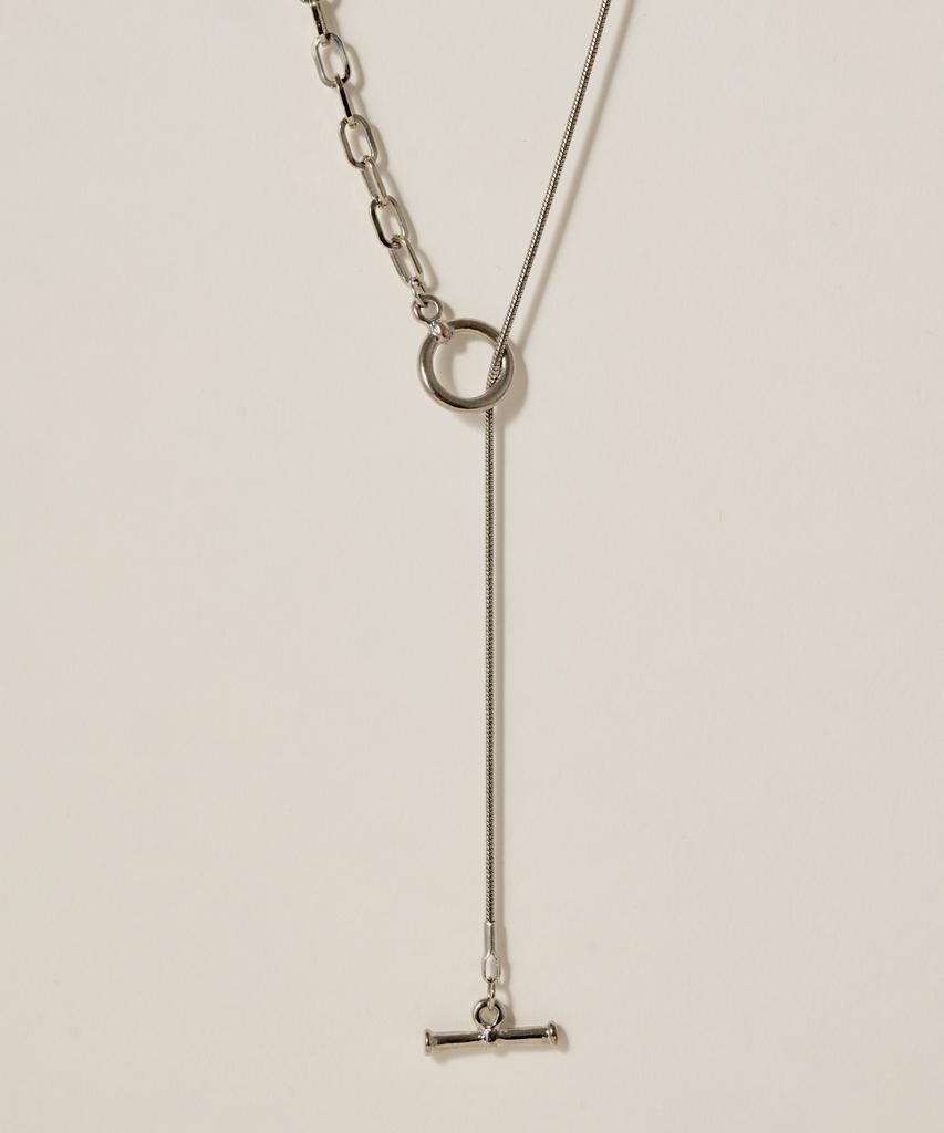 Novice Tokyo Mix Long Chain Necklace / Silver