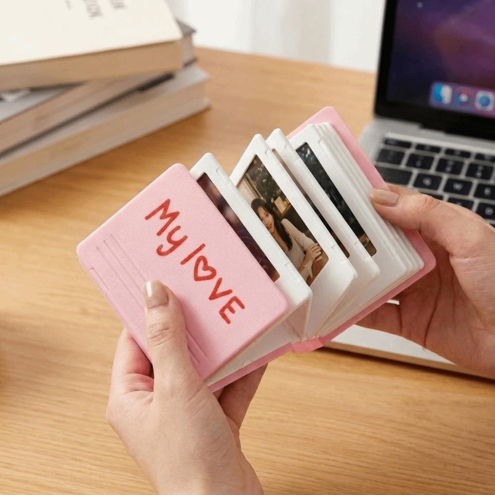 Creative Folding Album Foldable Photocard Holder Open Folder Accordion Photo Album DIY