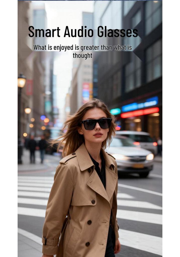 Smart AI Bluetooth Glasses: Translate 100+ Languages & Enjoy Music with Various Frame Support
