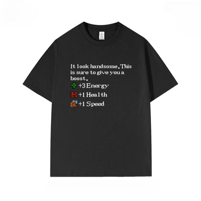 2026 SpringSummer Star Lotus Grain Story Game Funny Emojis Fun Joke ShortSleeved TShirt for Men and Women 2XL