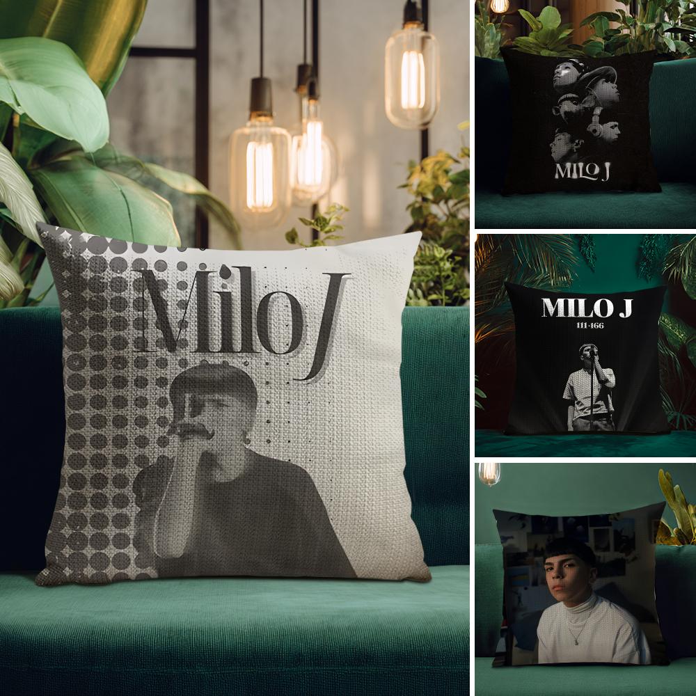 MMilo JJ Rapper Cushion Cover Natural Linen Pillow Case DoubleSided Print Decorative Sofa Pillowcase Home Decor Gift