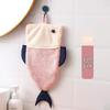 JINGRUIXIANG Cute Cartoon Fish Double-Layer Coral Fleece Hand Towel